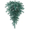 36 Inch Aqua Tinsel Artificial Christmas Teardrop Unlit -Winter Decor Hub a147307