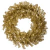 36 Inch Gold Silver Tinsel Artificial Christmas Wreath Unlit -Winter Decor Hub a147736