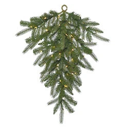 36 Inch Dunhill Fir Artificial Christmas Teardrop 50 DuraLit Clear Lights