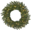 30 Inch Durango Spruce Wreath 50 DuraLit Clear Lights -Winter Decor Hub a154331