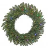 36 Inch Durango Spruce Wreath 100 LED Multi Lights 2 36 Inch Durango Spruce Wreath 100 LED Multi Lights -Winter Decor Hub a154338led