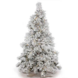 4.5 Foot Flocked Alberta Artificial Christmas Tree With Cones 250 DuraLit Clear Lights 3 4.5 Foot Flocked Alberta Artificial Christmas Tree With Cones 250 DuraLit Clear Lights