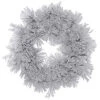 48 Inch Flocked Alberta Wreath With Pine Cones -Winter Decor Hub a155347