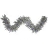 9 Foot Frosted Sable Garland 100 LED M5 Italian Multi Color Mini Lights