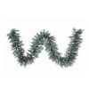 9 Foot Crystal Balsam Garland 50 DuraLit Clear Lights -Winter Decor Hub a159812