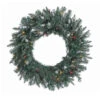 30 Inch Crystal Balsam Wreath 50 DuraLit Multi Lights 1 30 Inch Crystal Balsam Wreath 50 DuraLit Multi Lights -Winter Decor Hub a159832