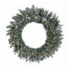36 Inch Crystal Balsam Wreath 100 DuraLit Clear Lights -Winter Decor Hub a159837