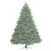 7.5 Foot Colorado Blue Spruce Artificial Christmas Tree With 1250 Clear Lights -Winter Decor Hub a164776
