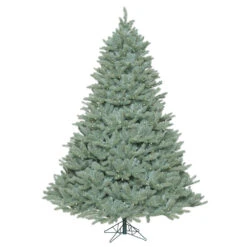 7.5 Foot Colorado Blue Spruce Artificial Christmas Tree 1250 LED M5 Italian Warm White Mini Lights