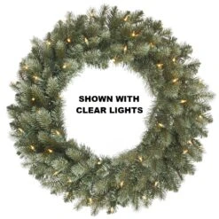 6 Foot Colorado Blue Spruce Artificial Christmas Wreath Unlit