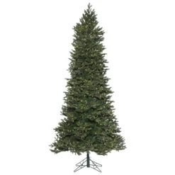6 Foot Hudson Spruce EZ Plug Artificial Christmas Tree 350 DuraLit LED M5 Italian Warm White Mini Lights
