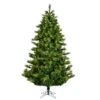 5.5 Foot Elkin Mixed Pine Artificial Christmas Tree 350 DuraLit LED Warm White Multi Color 8 Function Changing Mini Lights -Winter Decor Hub a184857led8fcez
