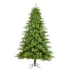 7.5 Foot Langhorne Artificial Christmas Tree 900 DuraLit LED Warm White Multi Color 8 Function Changing Mini Lights -Winter Decor Hub a187277led8fcez
