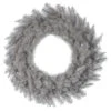 36 Inch Platinum Fir Artificial Christmas Wreath Unlit -Winter Decor Hub a193136
