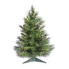 3 Foot Cheyenne Pine Artificial Christmas Tree 100 LED Warm White Lights 1 3 Foot Cheyenne Pine Artificial Christmas Tree 100 LED Warm White Lights -Winter Decor Hub a801004led