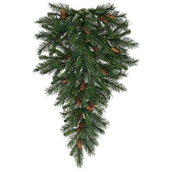 30 Inch Cheyenne Artificial Christmas Teardrop 50 DuraLit Clear Lights