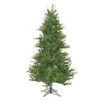6.5 Foot Slim Mixed Country Pine Artificial Christmas Tree Unlit -Winter Decor Hub a801660