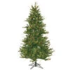 6.5 Foot Slim Mixed Country Artificial Christmas Tree 400 DuraLit Clear Lights -Winter Decor Hub a801661