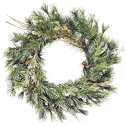 20 Inch Mixed Country Pine Wreath 3 20 Inch Mixed Country Pine Wreath