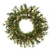 20 Inch Prelit Mixed Country Artificial Christmas Wreath 35 Clear Lights -Winter Decor Hub a801821