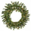36 Inch Mixed Country Artificial Christmas Wreath100 LED Warm White Lights 1 36 Inch Mixed Country Artificial Christmas Wreath100 LED Warm White Lights -Winter Decor Hub a801837led