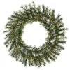 5 Foot Prelit Mixed Country Artificial Christmas Wreath 280 Clear Lights -Winter Decor Hub a801861