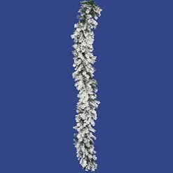 9 Foot Flocked Alaskan Garland