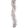 9 Foot Flocked Alaskan Garland 50 DuraLit Clear Lights -Winter Decor Hub a806312