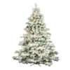 7.5 Foot Flocked Alaskan Artificial Christmas Tree 800 DuraLit Clear Mini And G50 Lights 1 7.5 Foot Flocked Alaskan Artificial Christmas Tree 800 DuraLit Clear Mini And G50 Lights -Winter Decor Hub a806379