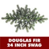 24 Inch Douglas Fir Swag -Winter Decor Hub a808708