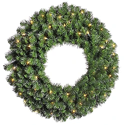 20 Inch Douglas Wreath 50 DuraLit Clear Lights 3 20 Inch Douglas Wreath 50 DuraLit Clear Lights