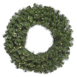 30 Inch Douglas Fir Wreath 50 LED Warm White Lights 3 30 Inch Douglas Fir Wreath 50 LED Warm White Lights
