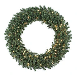 48 Inch Douglas Fir Wreath 150 DuraLit Clear Lights