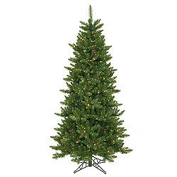 6.5 Foot Camdon Slim Artificial Christmas Tree 550 DuraLit Multi Lights 3 6.5 Foot Camdon Slim Artificial Christmas Tree 550 DuraLit Multi Lights