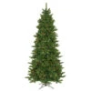 7.5 Foot Camdon Fir Slim Artificial Christmas Tree 650 LED M5 Italian Multi Color Mini Lights -Winter Decor Hub a860877led