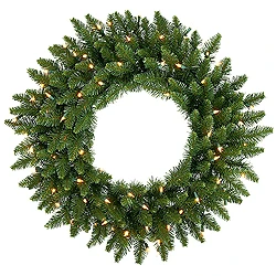 30 Inch Camdon Fir Wreath 50 LED Warm White Lights 3 30 Inch Camdon Fir Wreath 50 LED Warm White Lights