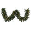 25 Foot Camdon Fir Garland 450 LED Warm White Lights