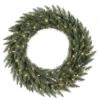 12 Foot Camdon Fir Artificial Christmas Wreath 1400 DuraLit Incandescent Clear Mini Lights -Winter Decor Hub a861191