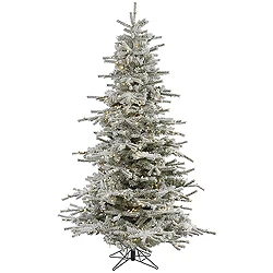 8.5 Foot Flocked Sierra Artificial Christmas Tree 700 LED Warm White Lights 3 8.5 Foot Flocked Sierra Artificial Christmas Tree 700 LED Warm White Lights