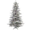 8.5 Foot Flocked Sierra Artificial Christmas Tree 700 LED Multi Lights -Winter Decor Hub a861882led