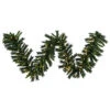 9 Foot Imperial Pine Garland 50 LED Warm White Lights