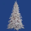 4.5 Foot Flocked White Artificial Christmas Tree 250 DuraLit Multi Lights 1 4.5 Foot Flocked White Artificial Christmas Tree 250 DuraLit Multi Lights -Winter Decor Hub a893647