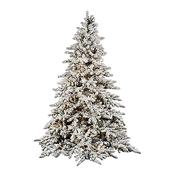 4.5 Foot Flocked Utica Artificial Christmas Tree 250 DuraLit Clear Lights 3 4.5 Foot Flocked Utica Artificial Christmas Tree 250 DuraLit Clear Lights