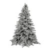 10 Foot Flocked Utica Fir Artificial Christmas Tree Unlit -Winter Decor Hub a895185