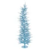 6 Foot Sky Blue Laser Artificial Christmas Tree 150 DuraLit Incandescent Teal Mini Lights -Winter Decor Hub b101261