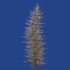 4 Foot Champagne Laser Artificial Christmas Tree 70 DuraLit Incandescent Clear Mini Lights -Winter Decor Hub b101441