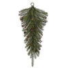 30 Inch Fresh Pistol Berry Pine Artificial Christmas Teardrop With 35 Clear Lights