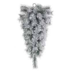 30 Inch Frosted Brewer Pine Artificial Christmas Teardrop Unlit