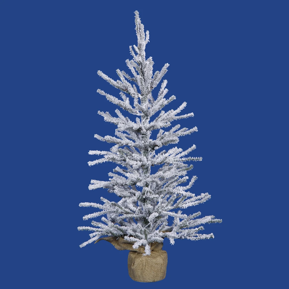 24 Inch Flocked Angel Pine Artificial Christmas Tree Unlit 3 24 Inch Flocked Angel Pine Artificial Christmas Tree Unlit