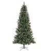 7 Foot Snow Tipped Pine And Berry Artificial Christmas Tree Unlit -Winter Decor Hub b166270